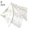 2Pcs 70x70cm Women Polka Dots Print Shawl Scarf Headband Neckerchief Bandana