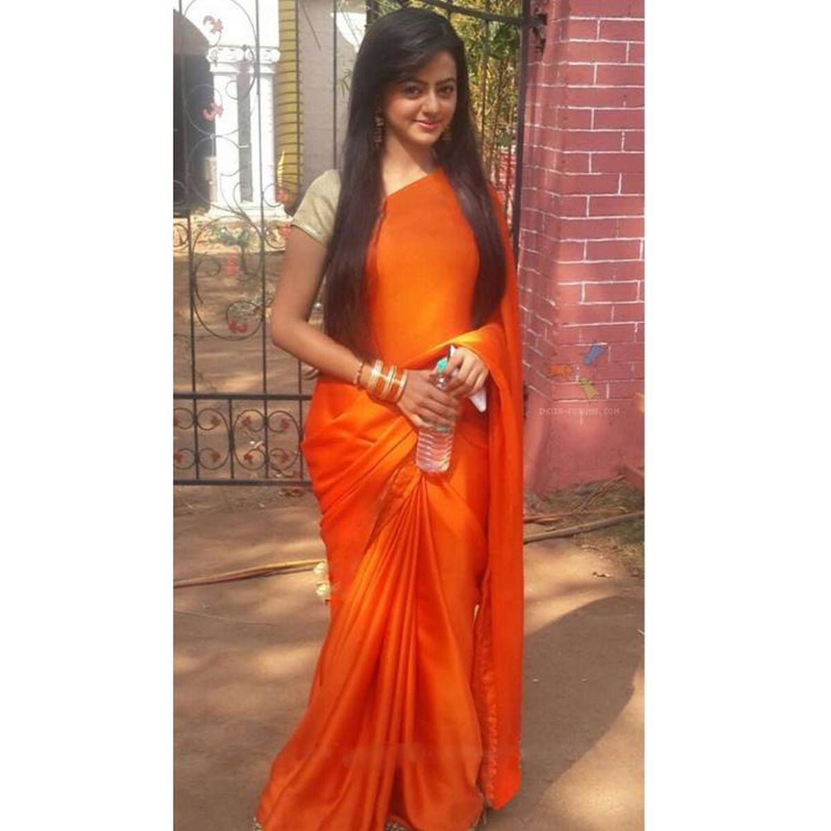 Japani Silk Saree for Women - Orange