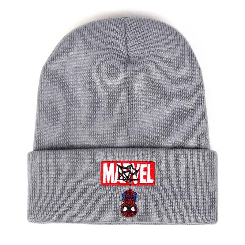 Disney Marvel wool hat personality Hop wild Hats Winter warm Hedging hats Marvel Spiderman Cartoon beanie hats tide gorras