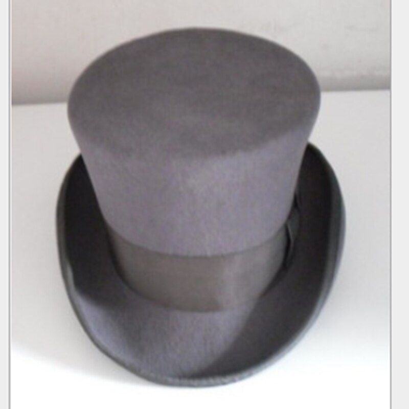 Wool Solid Color Top Hat Fashion ian Hat Personality Spring Autumn Wedding Jazz Hat