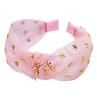 Sweet Women Star Mesh Knotted Headband Hairband Wide Brim Hair Hoop cessory