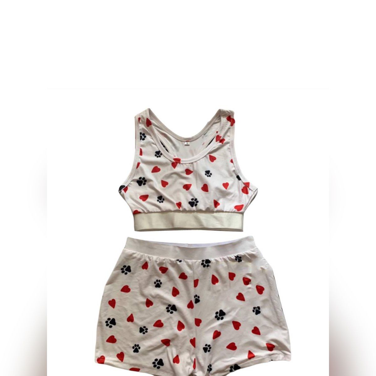 2021 Women's fashion Tank Crop Top Shorts Sets, Fashion Printed Clubwear Homewear Sport Suits Outfits