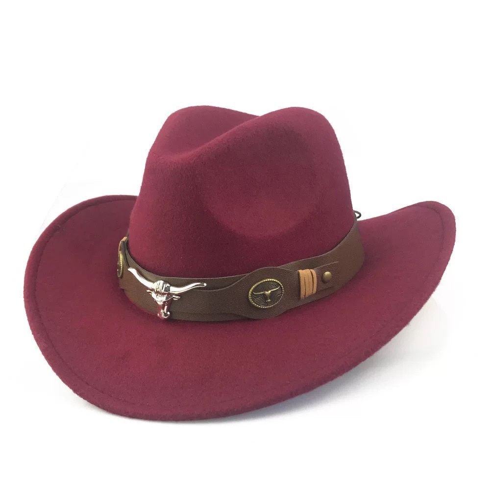 Cowboy Hat Fedoras Hat For Men Western Hat New Hot Gentleman Tauren Belt Hat Jazz Cap Panama Autumn Winter Jazz Cap шапка