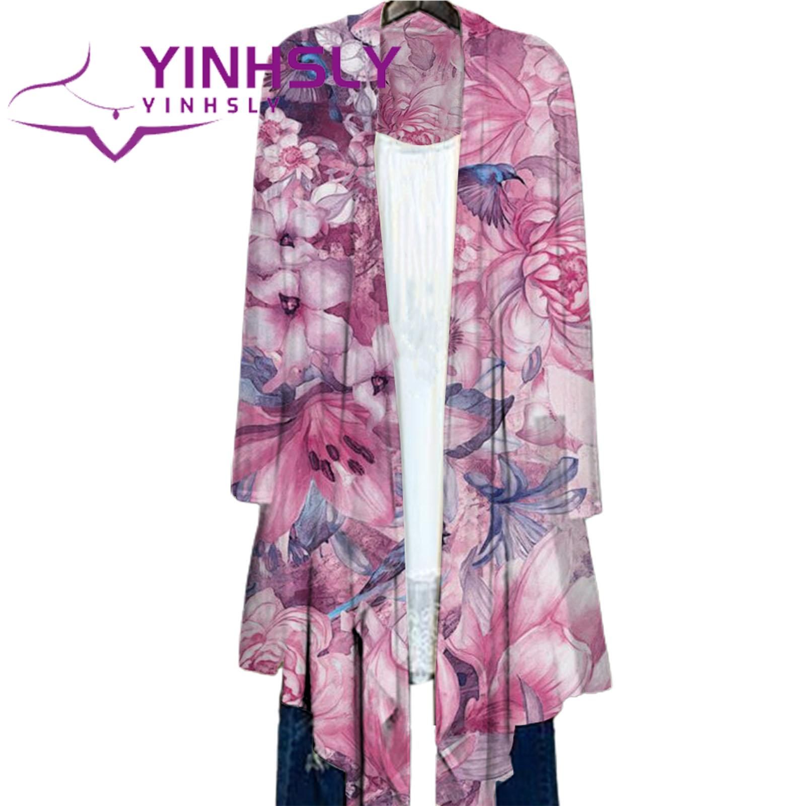 Casual Coat Slim Fit Retro Flower Pattern Casual Outerwear Coat