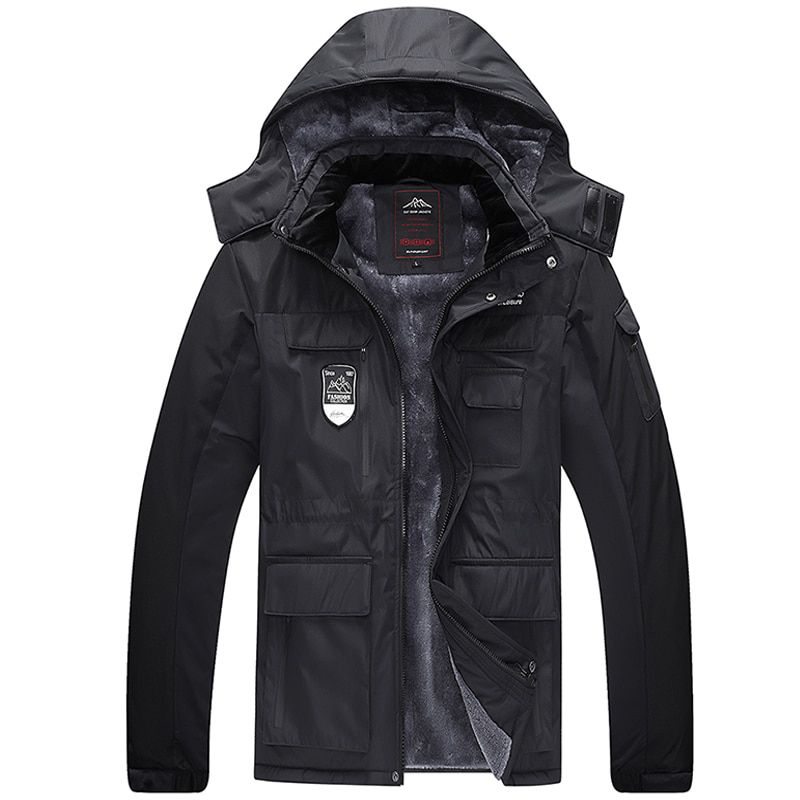 Winter Jacket men parka 7XL 8XL jacket Mens Plus velvet thickening Hooded Windbreaker coats men's casual warm jackets coat 898