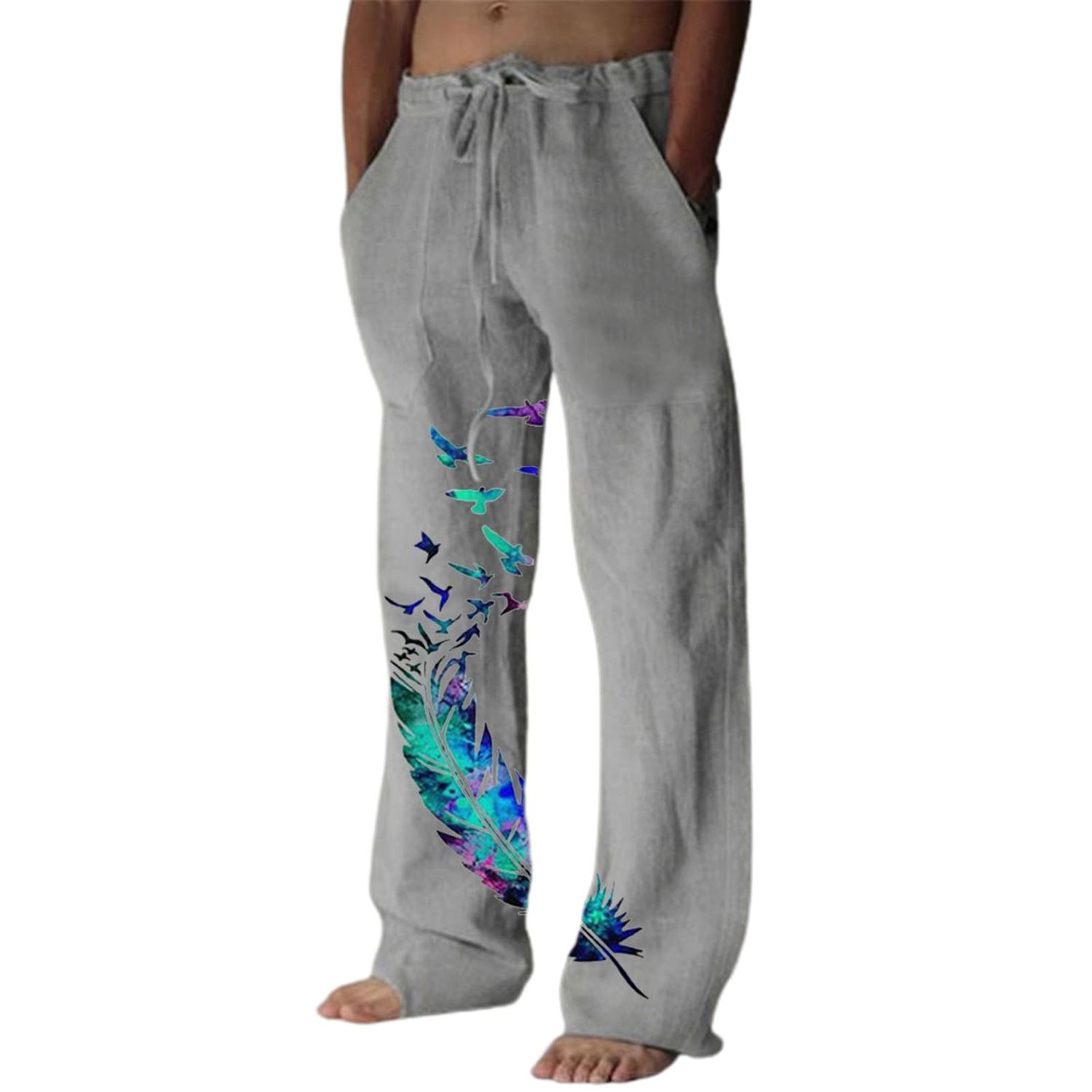 Vintage Pants All Match Loose Mid Waist Pants