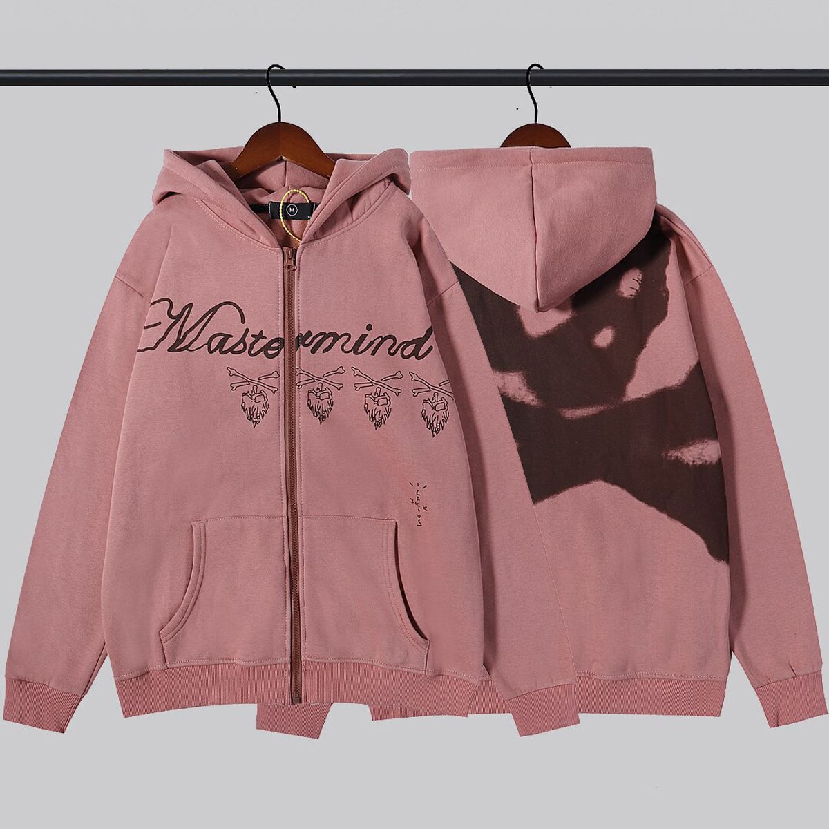 Catcus Jack Letter Print Fleece Mens Sweatshirt Stranger Things Oversize Harajuku Streetwear Casual Hooded Hoodies