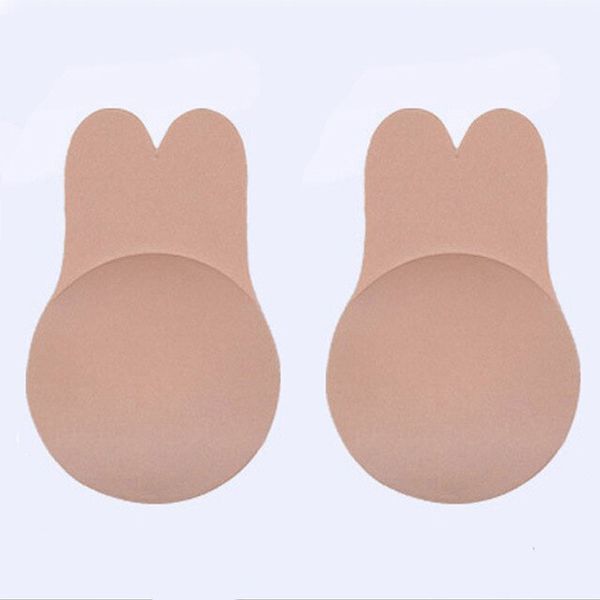 Silicone Invisible Lingerie Pad Enhancers Push Up Bra Strapless Adhesive Bra Self Adhesive Bras for Women Rabbit Bra