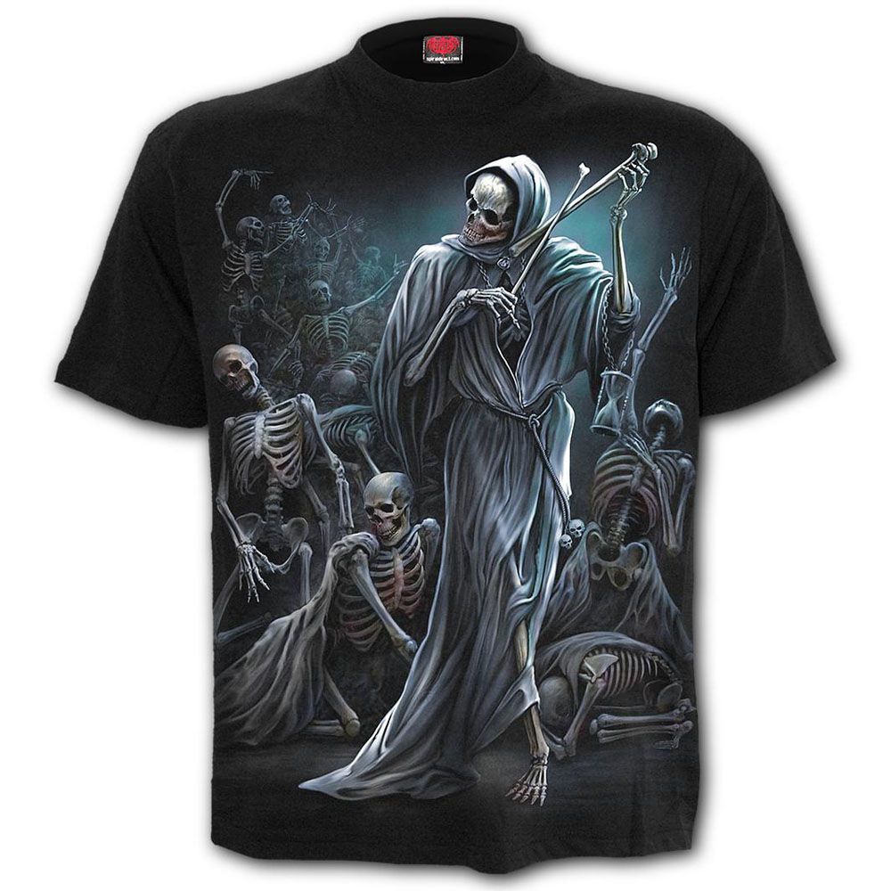Dark Wind Skull T-shirt 3D Printing Men's T-shirt Summer Fashion Top Punk T-shirt Men's Plus Size Streetwear