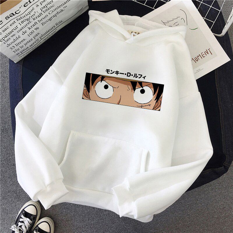 One Piece Harajuku Hoodie Women Funny Cartoon Luffy Sweatshirts Ullzang Japanese Anime 90s Graphic Kawaii Sweatshirt Female male