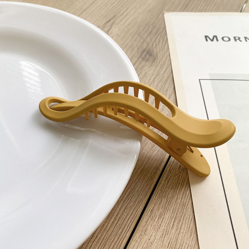 Korean version of the simple color duckbill clip bath grab clip large back head hairpin headdress positioning fixed hair clip