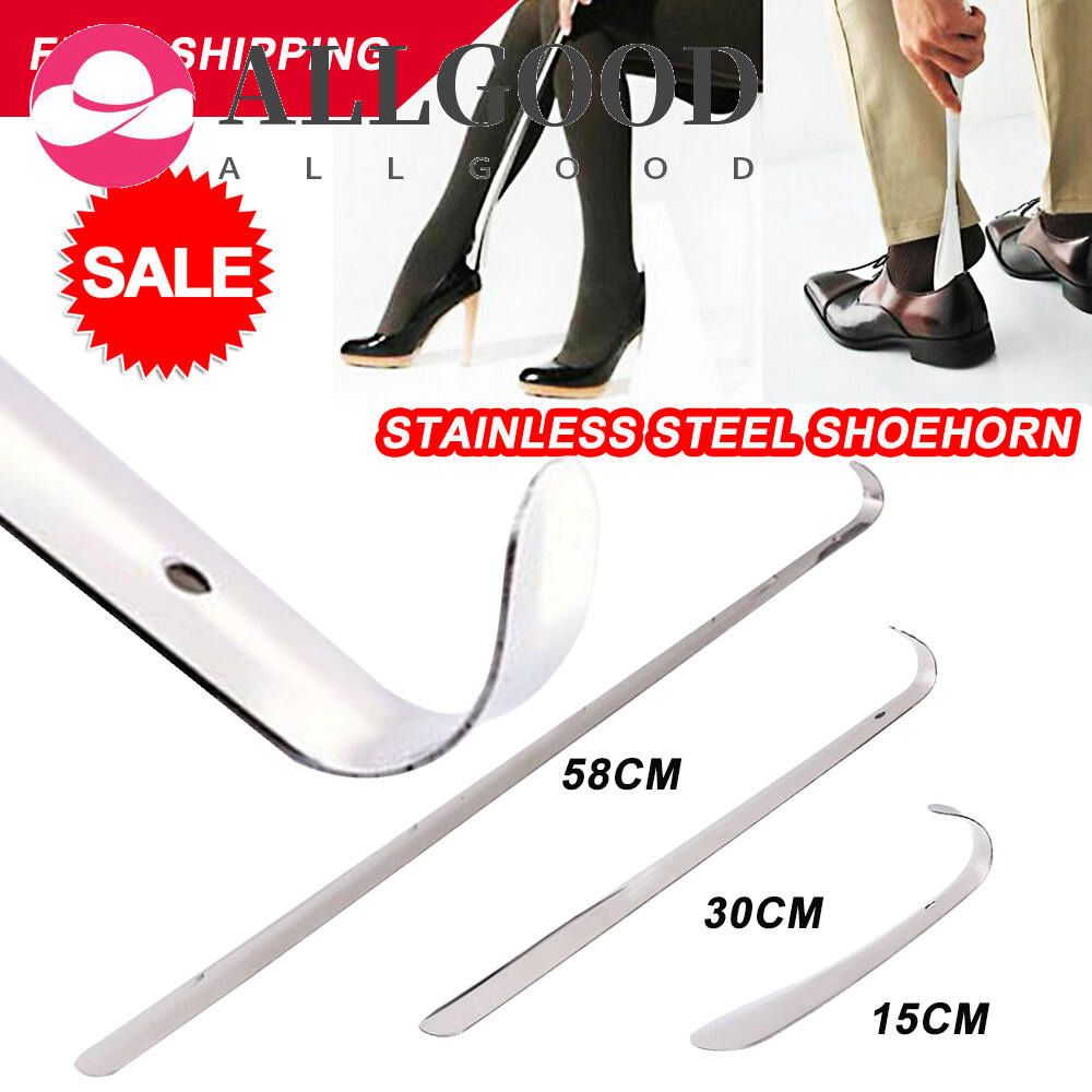 15cm/30cm/58cm Long Handle Shoehorn Stainless Steel Shoe Horn Lifter Kit