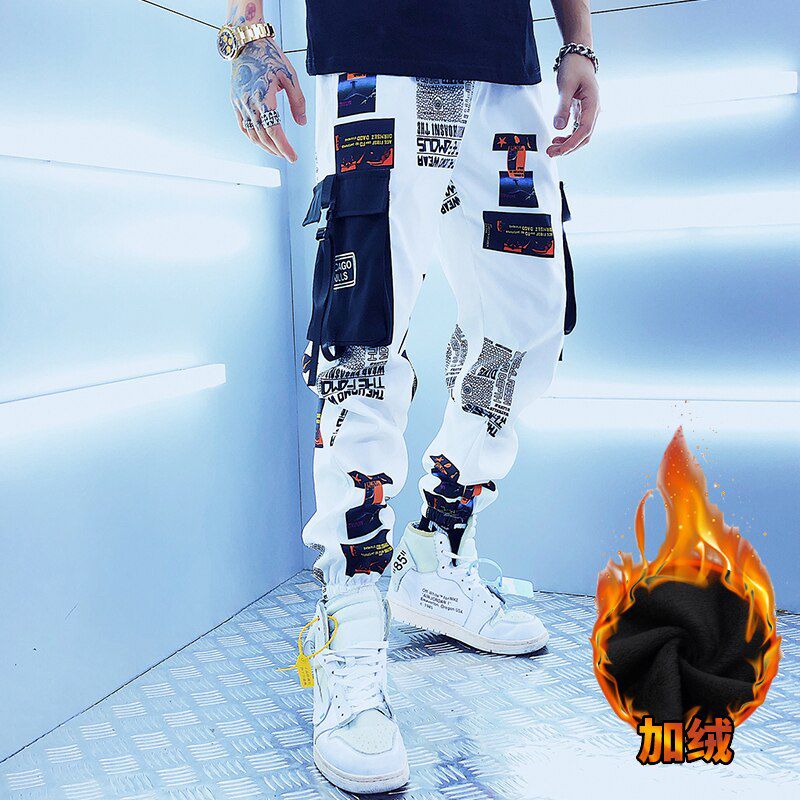 Men's Cool Pants cket Loo Cool Hop New Fashion Joggers Pants Trousers Men Streetwear Hombre Male Casual Fashion Cargo