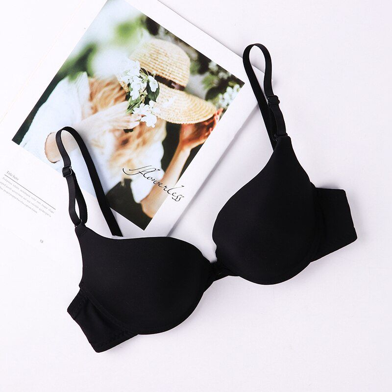 Fashion Bra Spring And Summer Seamless  Front Button Bra Girls's Push Up Underwear Buckle Female Small Chest Bra Underwire