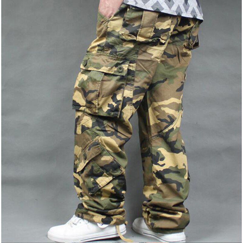 Tide Loose Plus Size 46 Cargo Pants Overalls Hop Men's Cotton Trousershop Men Baggy Casual Pants Mens Bottoms