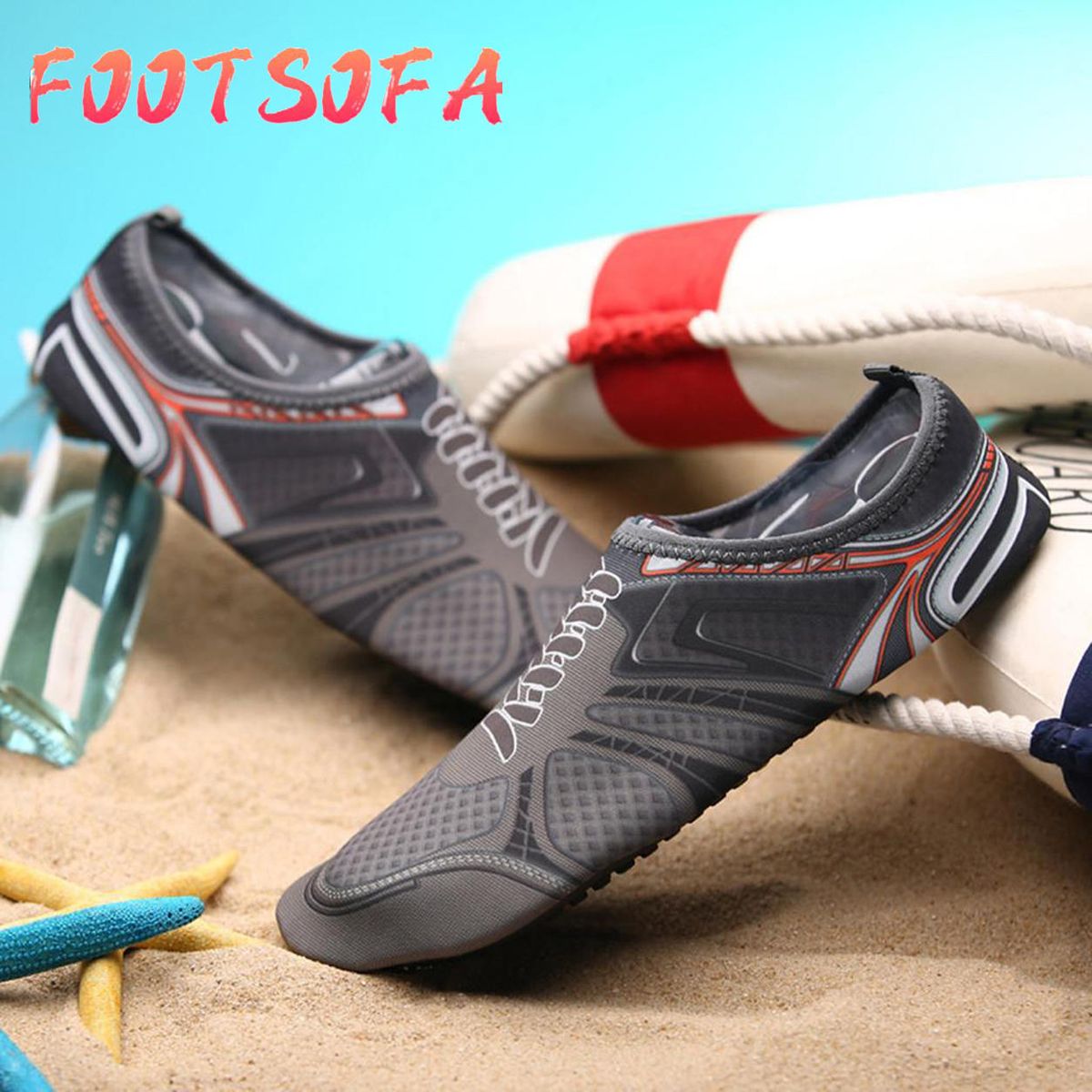 New arrivals korean fashion boots for women Summer Outdoor Leisure Couple Flats Beach Pool Sea Swim Surf Non-SlipShoe