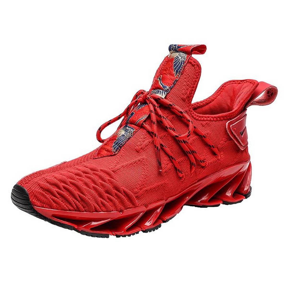 Azises New Trend Fishr Street Cool Sports Shoes Scale Tank Shoes Outdoor Flying Woven Blade Soles Running Shoes Light Comfortable Casual Shoes (Ready Stock)
