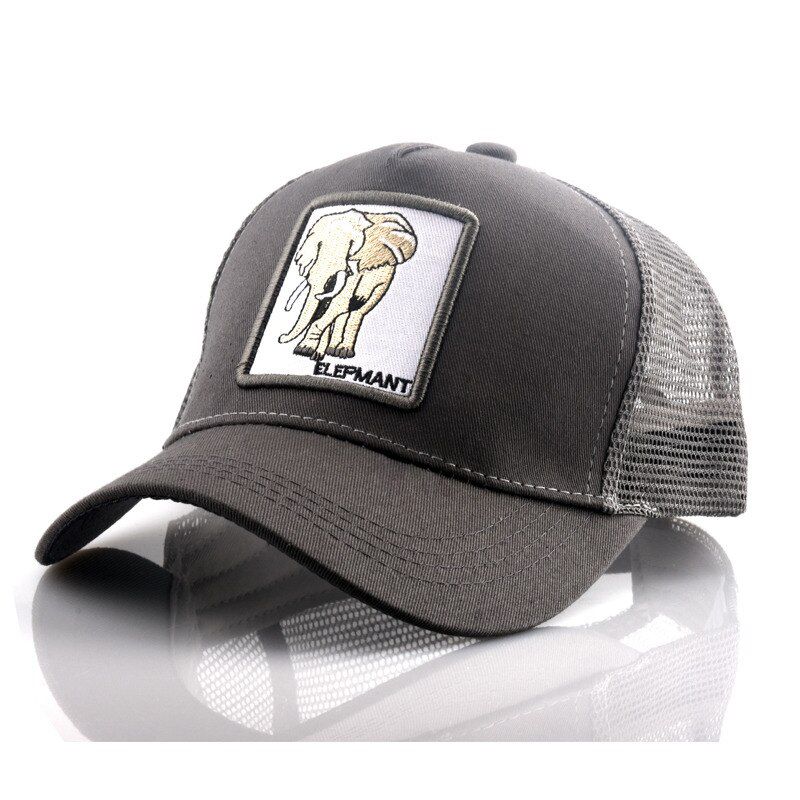 2020 Summer Unisex Embroidered Animal Men Baseball Caps Women Breathable Mesh Snapback Hats Men's Trucker Hats Cap