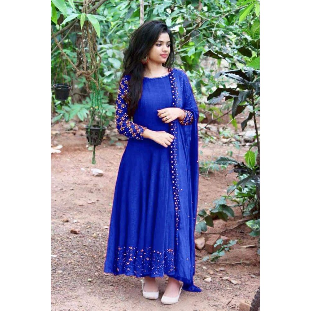 Unstiched gorget 3 pices fashionable print with Georgette Three pices