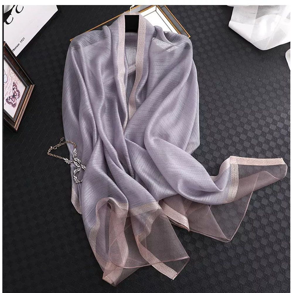 women long luxury silk scarf