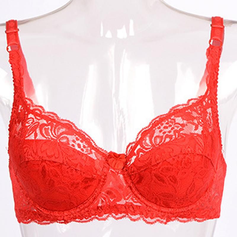 Ultra-thin  Breathable Lace Comfortable Adjustable Push Up Bra For Women B Cup 70B/ 75B/ 80B/ 85B/ 90B