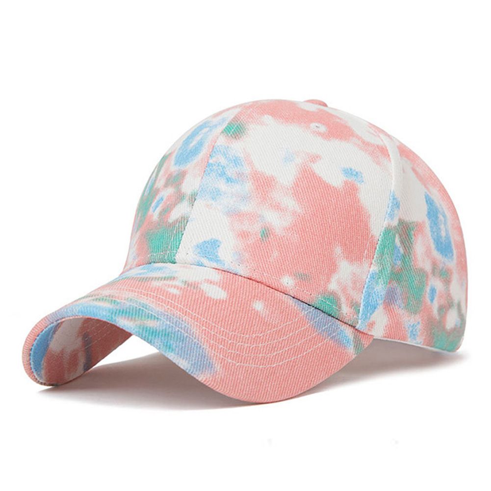 Unisex Tie Dye Anti UV Adjustable Outdoor Sports Hat Cotton Baseball Cap