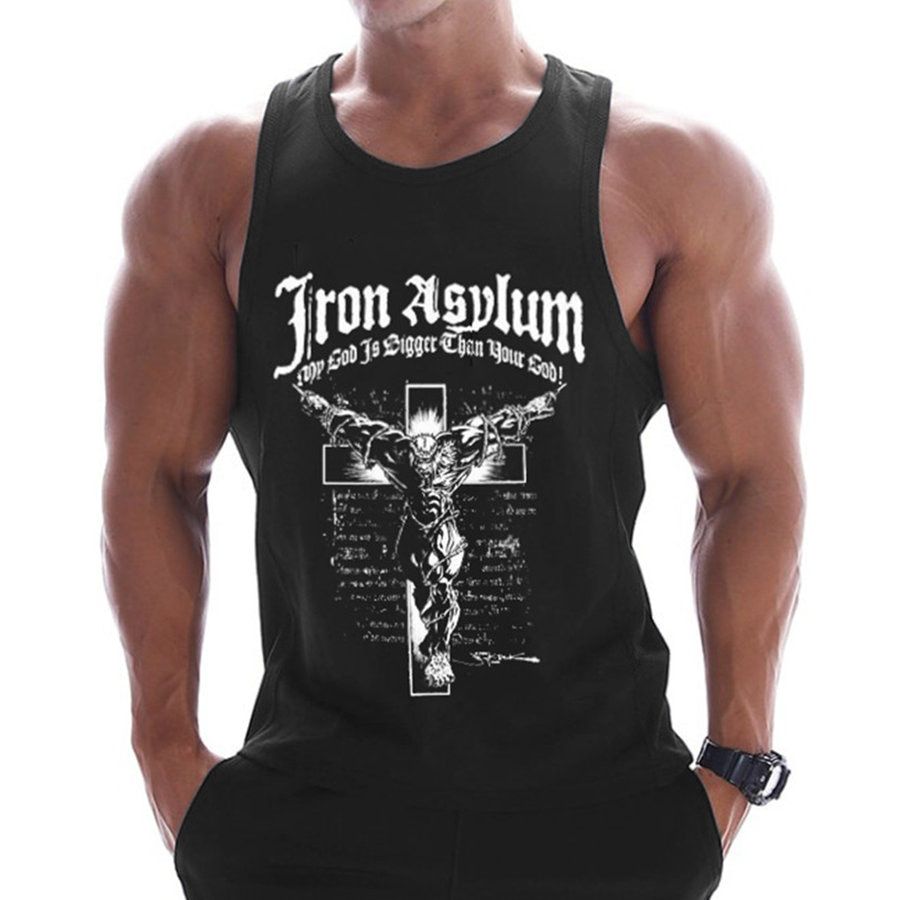 Bodybuilding TaTops Men Gyms Fitness Workout Cotton Sleeveless shirt Clothing Male Casual Stringer Singlet Male Vest Tops