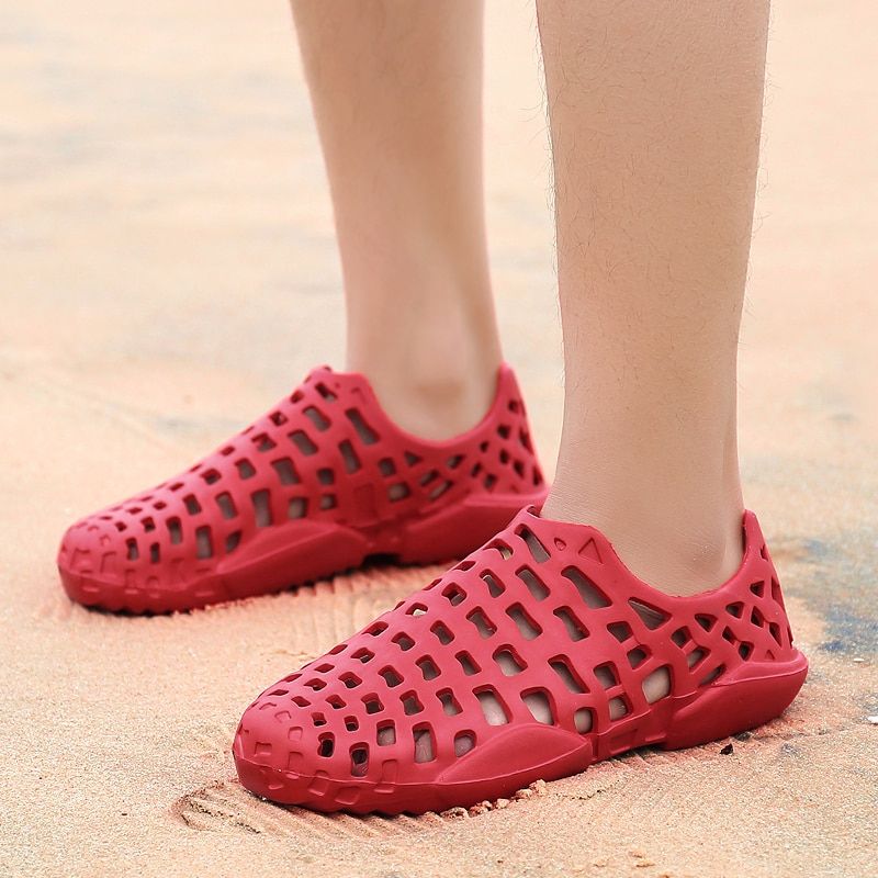 DUDELI men's casual sandals Men summer breathable shoes brand fashion summer men shoes couple shoes