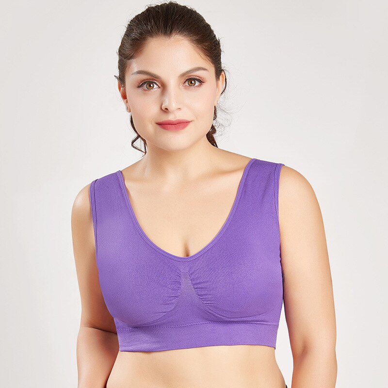 Plus Size Bras For Bralette Size Seamless With Bra 5XL BH Pads Bra Brassiere Vest Big Push Up Wireless Women 6XL