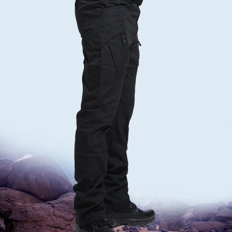Men's Cargo Pants Tactical Pants For Men Multi Pocket Elastic Military Trousers Male Casual Autumn Spring Slim Fit Pant
