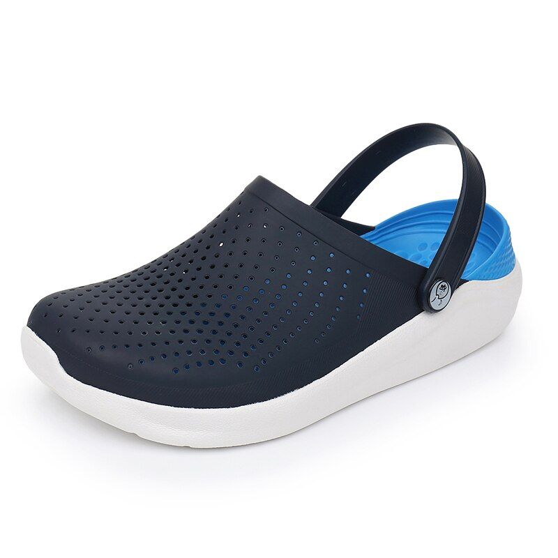 White sandals Men Hole Shoes fashion Rubber Clogs For Women Garden Shoes mens Adulto Cholas Sandalias Hombre