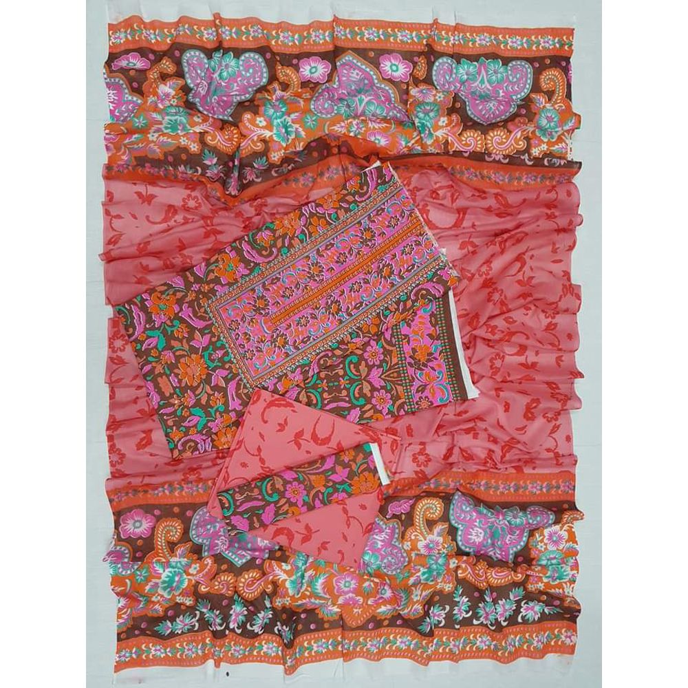 Indian Quality  full Les Batik butics embordary Work Salwar Kameez For Women {3 Piece}