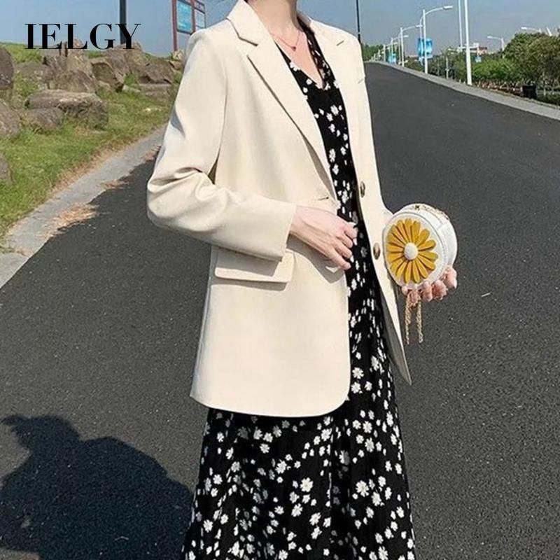 IELGY fashion temperament British style suit jacket female new casual small suit jacket