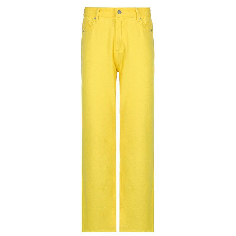 Loose Jeans For Women High Waist Cool Plus Size Trousers Vintage Casual Full Length Wide Leg Pants High Street Wear Lady