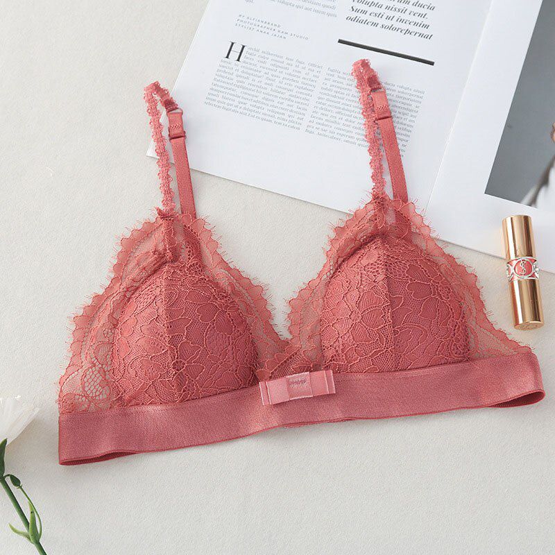 Women Lace Bras Push Up Brassiere Wirefree Ultrathin Bra  Backless Bralette Comfortable Breathable Female Underwear #F