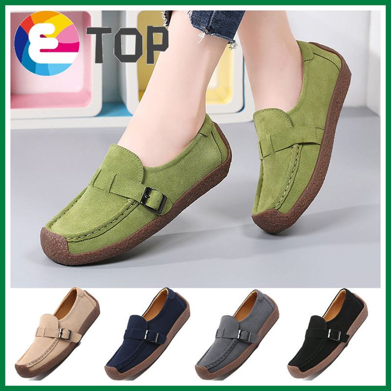 Shoes Woman High Quality  Leather ladies Flat Shoes Casual Loafers Women Shoes Flats Moccasins Lady Driving Shoes Croc Women Loafers