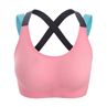 Blocking Color Cross Bk Women Wireless Seamless Yoga Sports Bras Sportwear