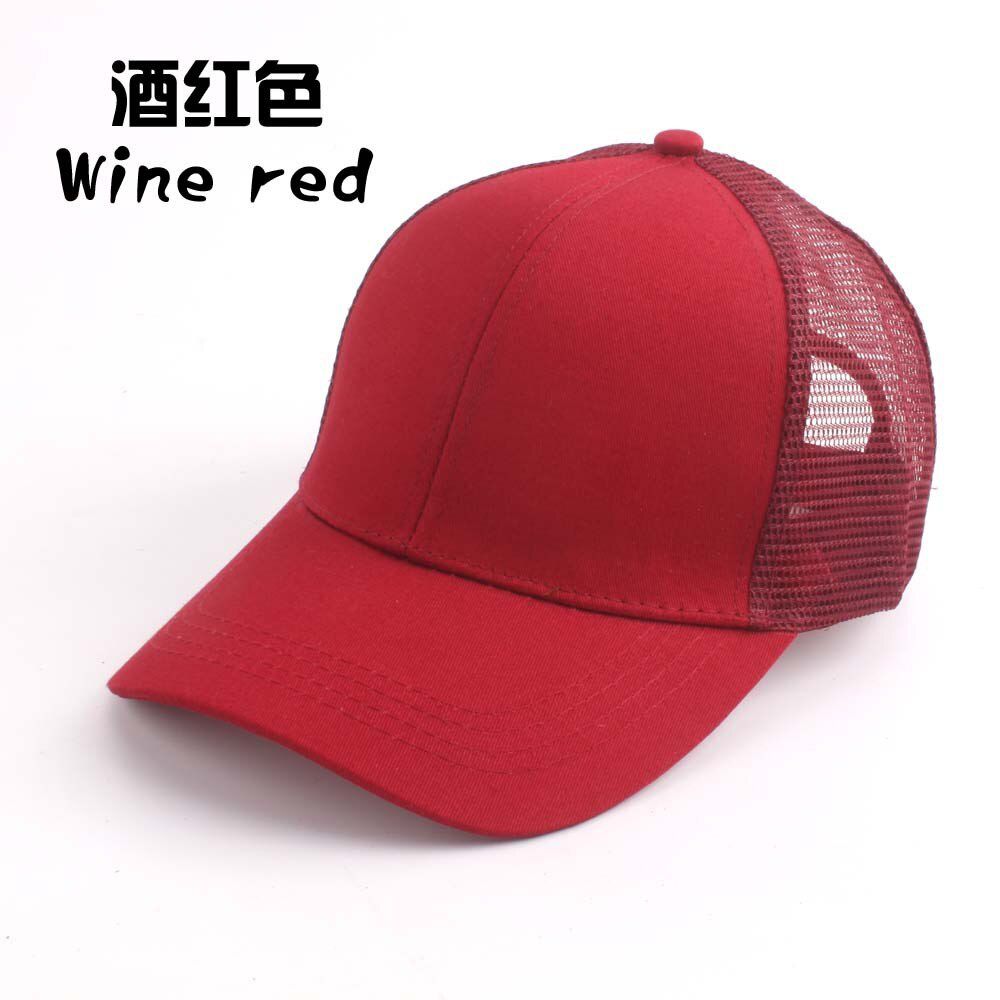 Glitter Ponytail Women Snapback Baseball Caps black branded Summer Messy Bun Mesh Hats Casual Adjustable Caps Sunhat