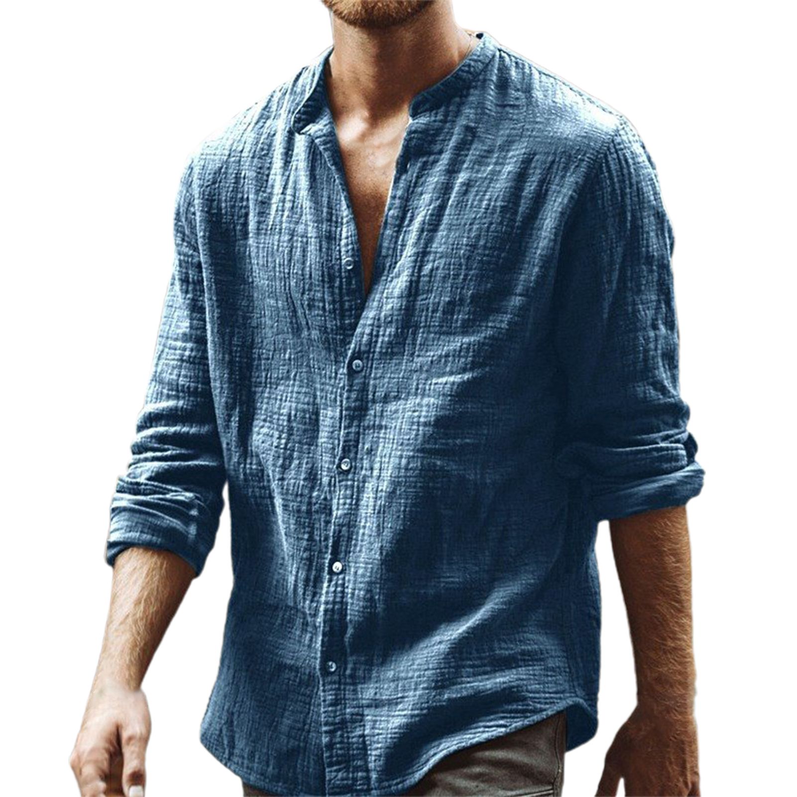 Spring Shirt Buttons Handsome Autumn Shirt