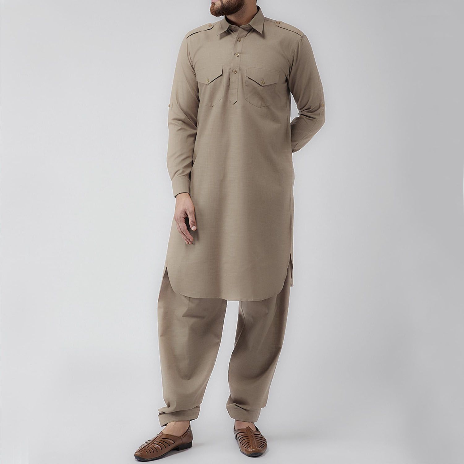 Special Mens Solid Color Kabli set Panjabi