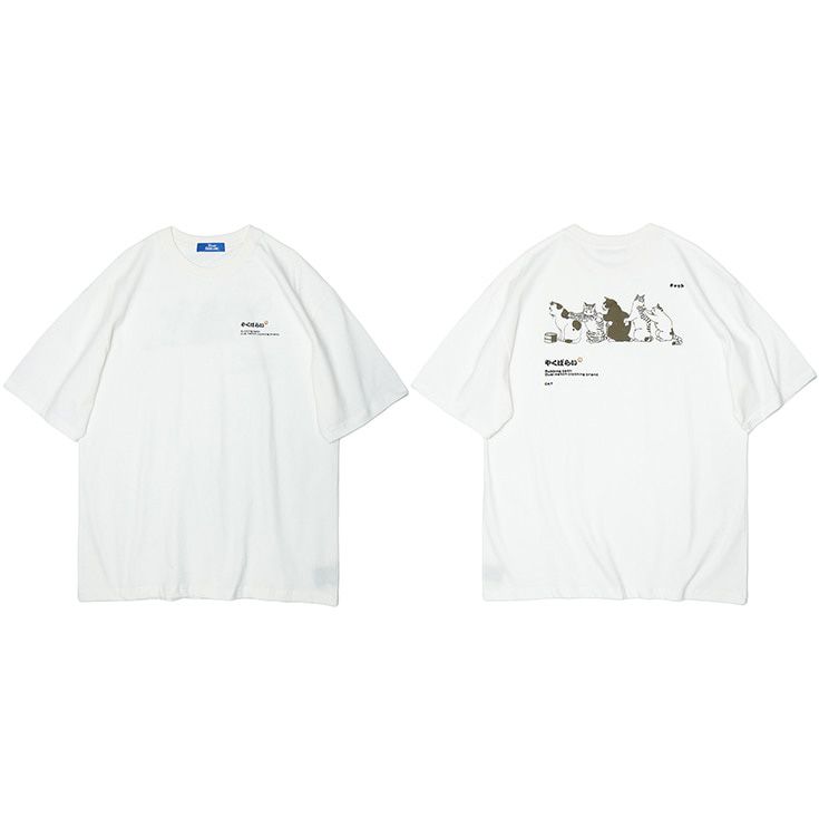 Men  Hop T Shirt Streetwear Jnese Kanji Harajuku Funny  T-Shirt Summer Short Sleeve Tops Tees Cotton Print Tshirts