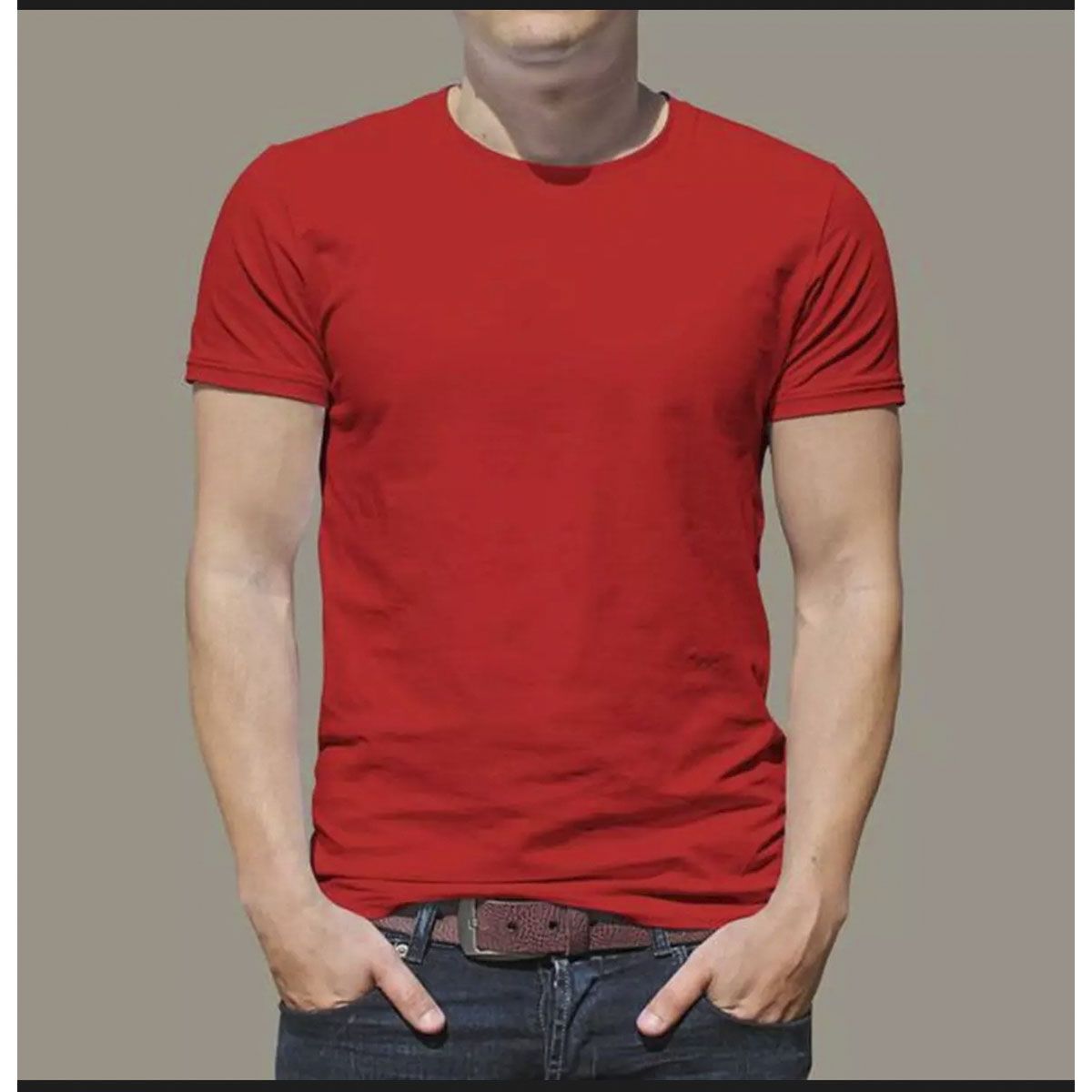 Jesey Fabrics Solid Color Tshirt for Menz All Season Fashion - Tshirt