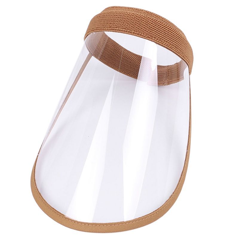 Kids Protective Empty Top Hat Clear Full Face Anti Splash Saliva Eye Protection Outdoor Headband Cap