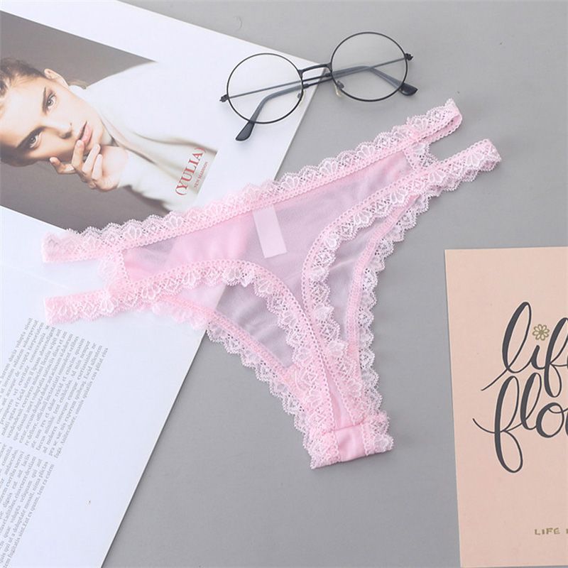 Lace Hollow Panties Low Waist Breathable Thong for Women High Premium Quality Fashion Underwear
