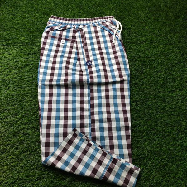 Check Cotton Sleeping Trouser For Men