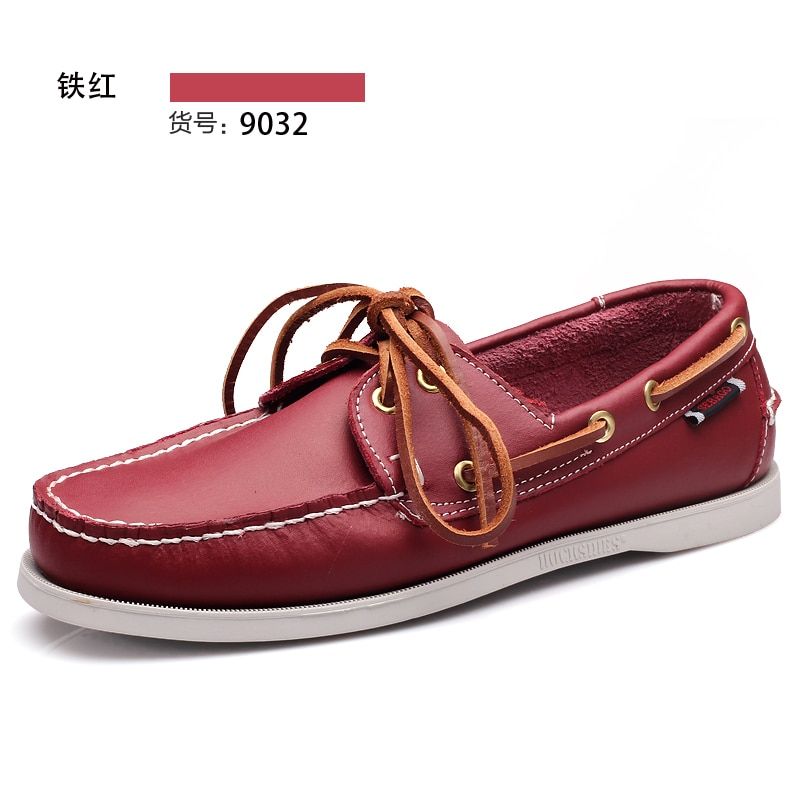 Big Size 45 Loafers Men Shoes Leather Driving Shoes Retro Fashion Flats Docksides Boat Shoes Classic Men Designer Shoe