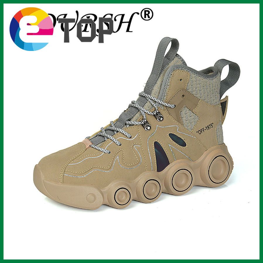 Fashion Men Sports Shoes Increased Thick Sole Fashion Running Shoes Outdoor Walking Luminous Sports Shoes Male high cut shoes for men