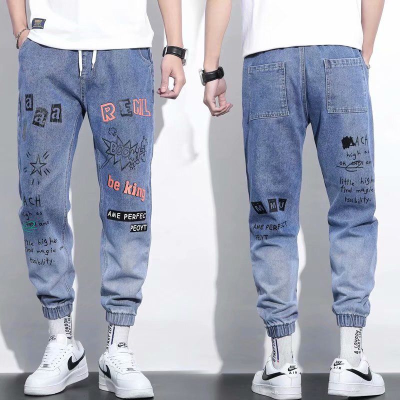 Hop Men's Pants Streetwear Kan Jogg Pants Men Fashion Cargo Pants Men Casual Men Clothing Elastic Waist Men Trouser
