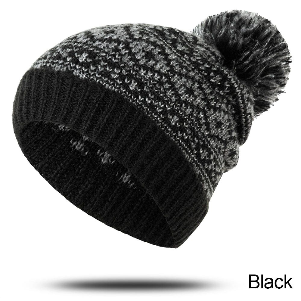SuperB&G Fashion Winter Hat Skullies Beanies Winter Warm Hat Pompom Women Beanie Knitted Caps Female Outdoor Leisure Warm Cap