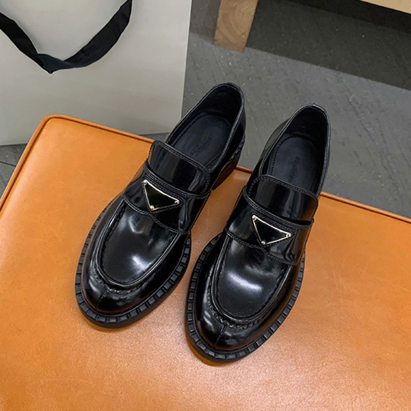 New Flat Loafers Non Slip Platform Low Heel Women's Shoes Thick Heeled Comfortable Shoes